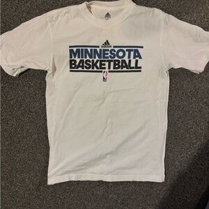 Adidas Minnesota Basketball White T-Shirt